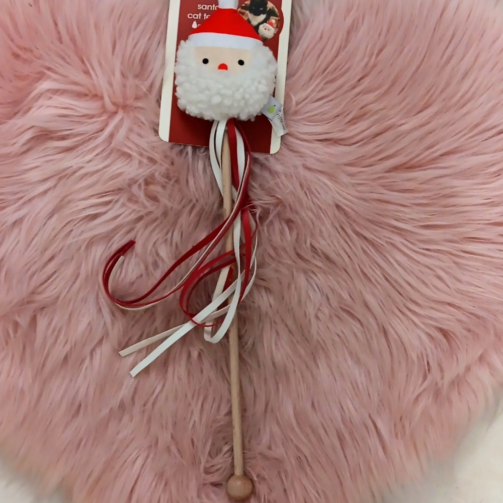 Brand New PearHead Santa Cat Teaser Cat Toy